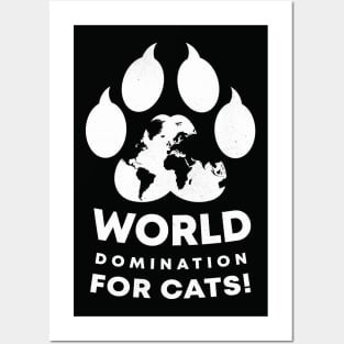 World Domination For Cats Paw by Tobe Fonseca Posters and Art